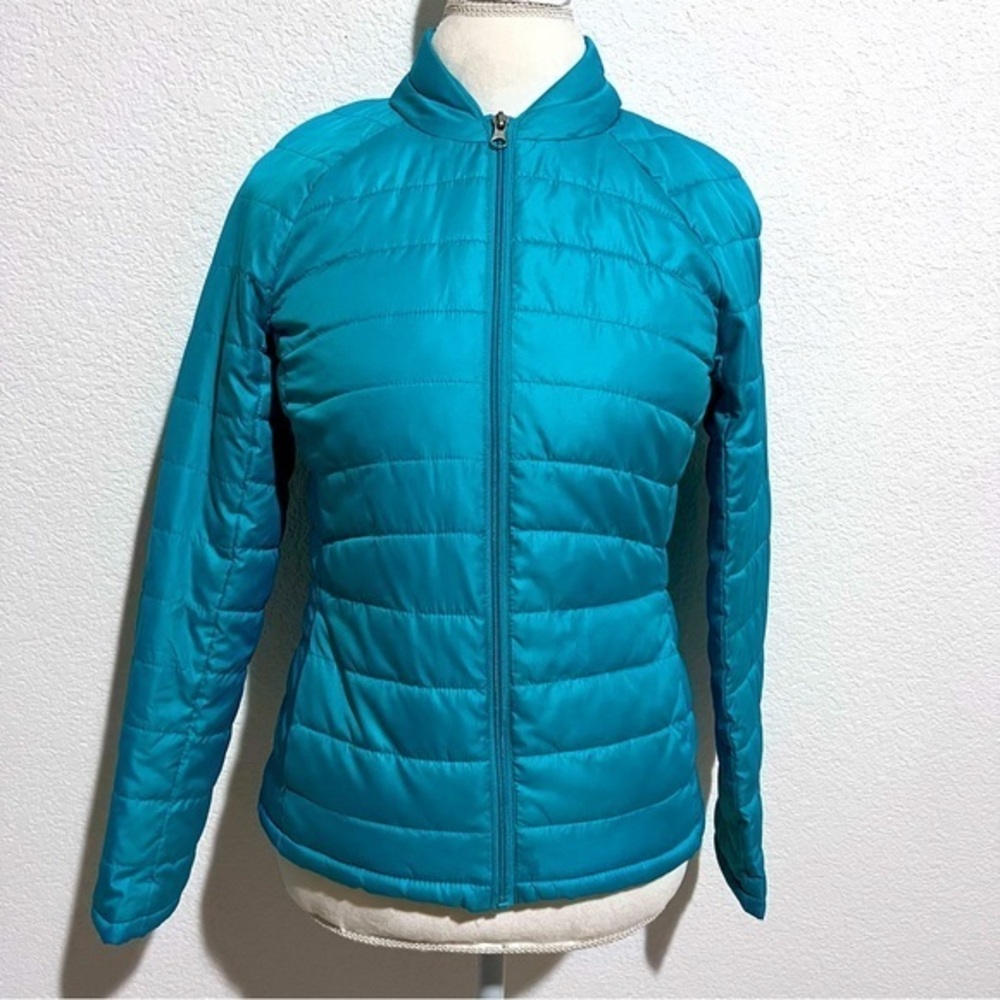 Faded Glory Fresh Teal Premium Puffer Jacket Size Small (4-6)